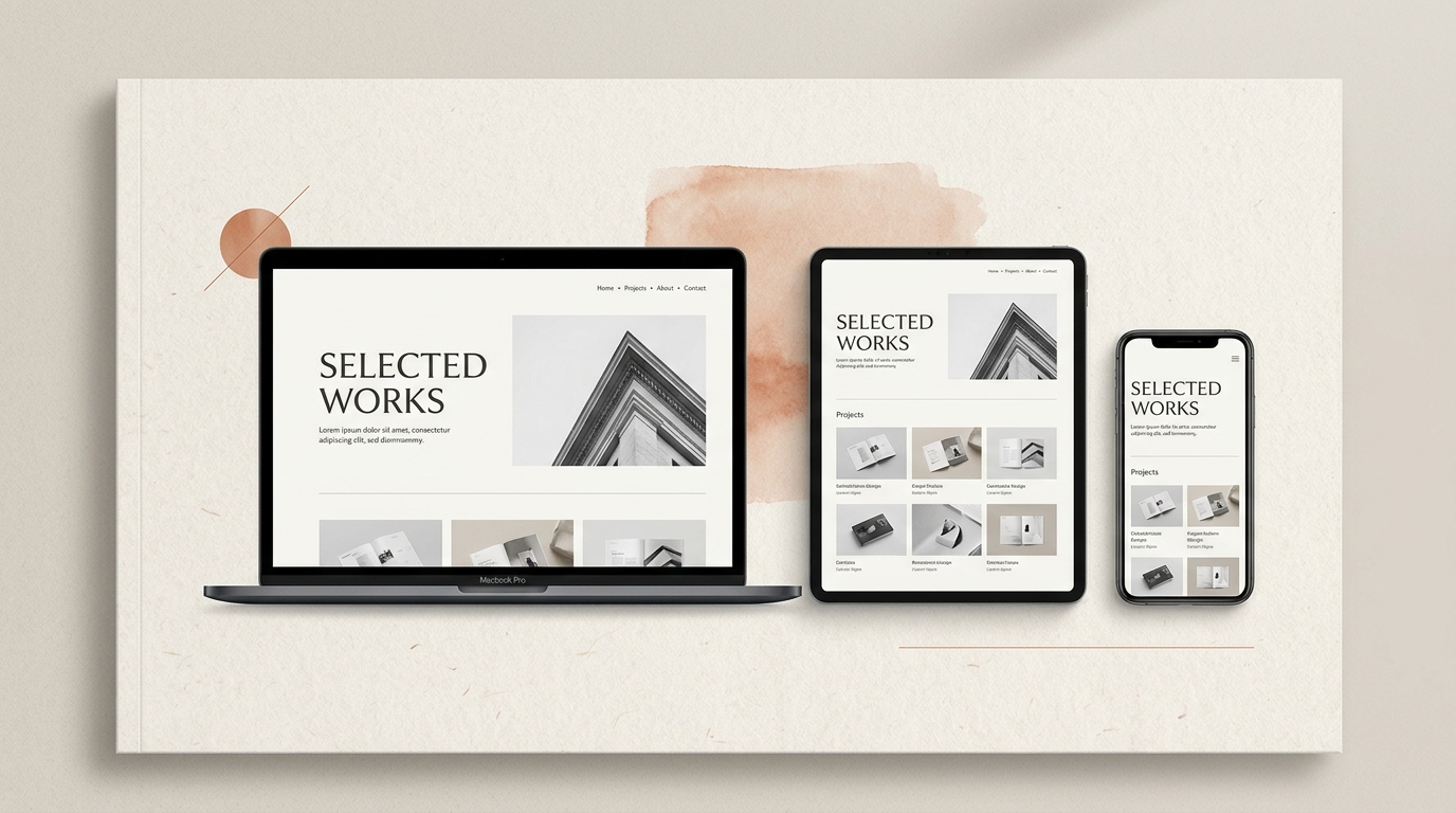 Minimalist portfolio Figma template