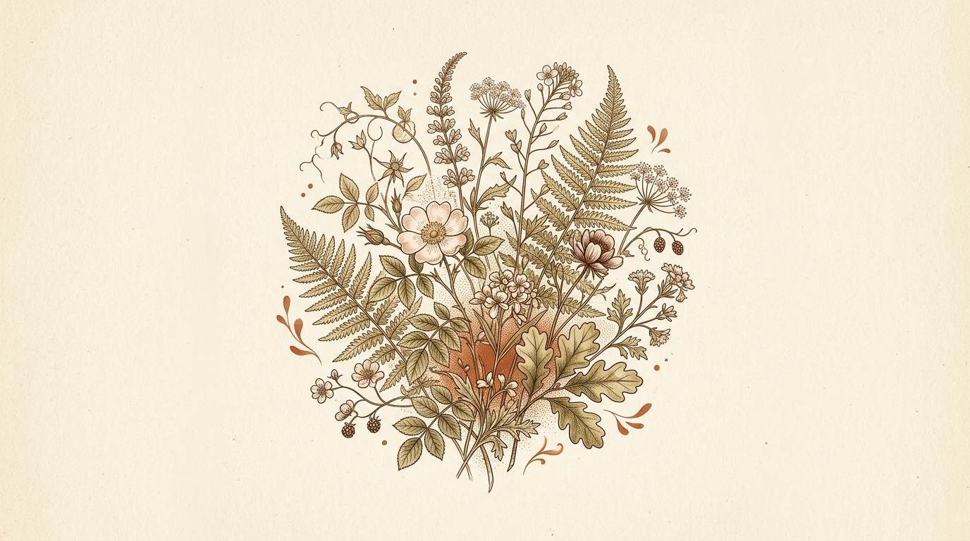 Vintage botanical illustration LoRA style
