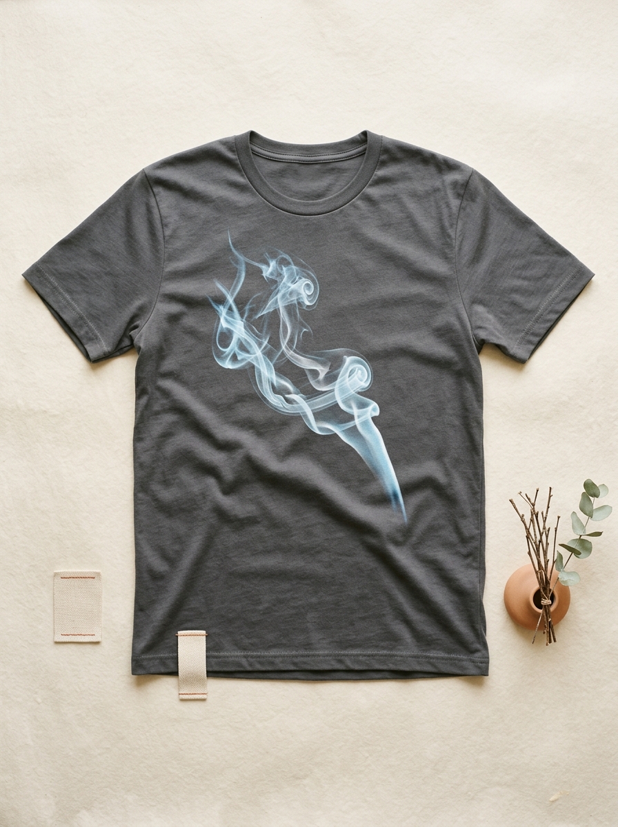 Cold light smoke trail graphic tee
