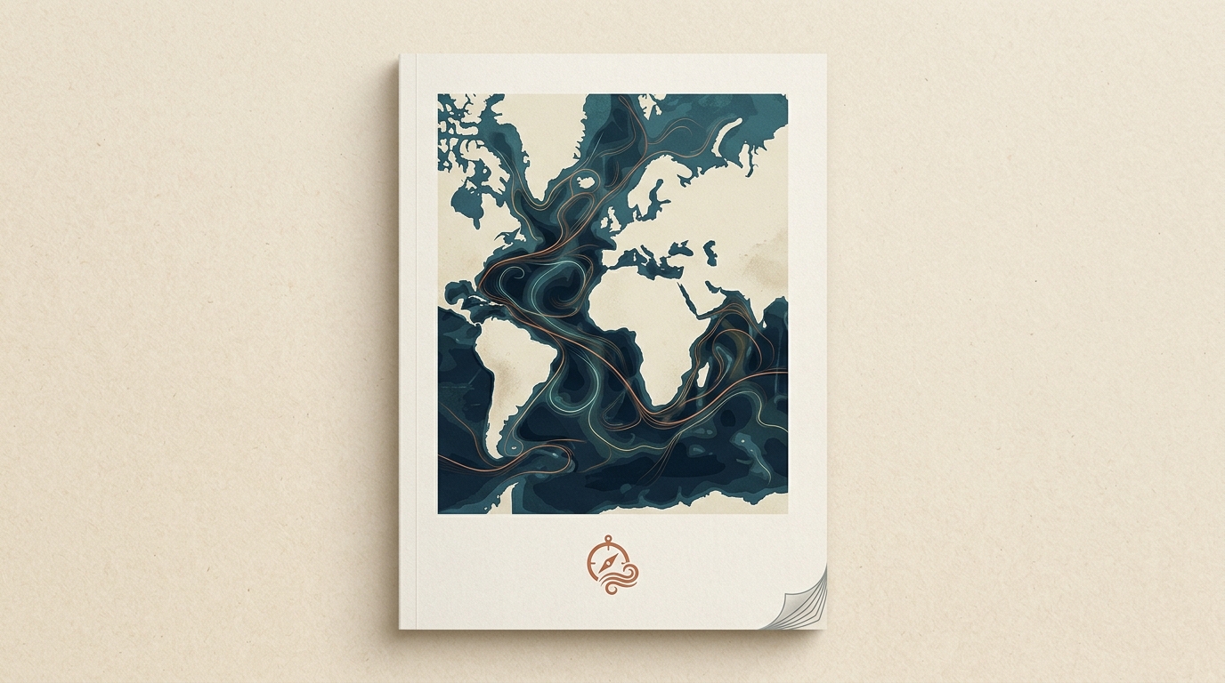 Deep Ocean Current Map Digital Zine