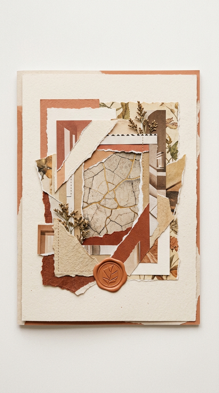 Fractured Layers Collage Digital Zine