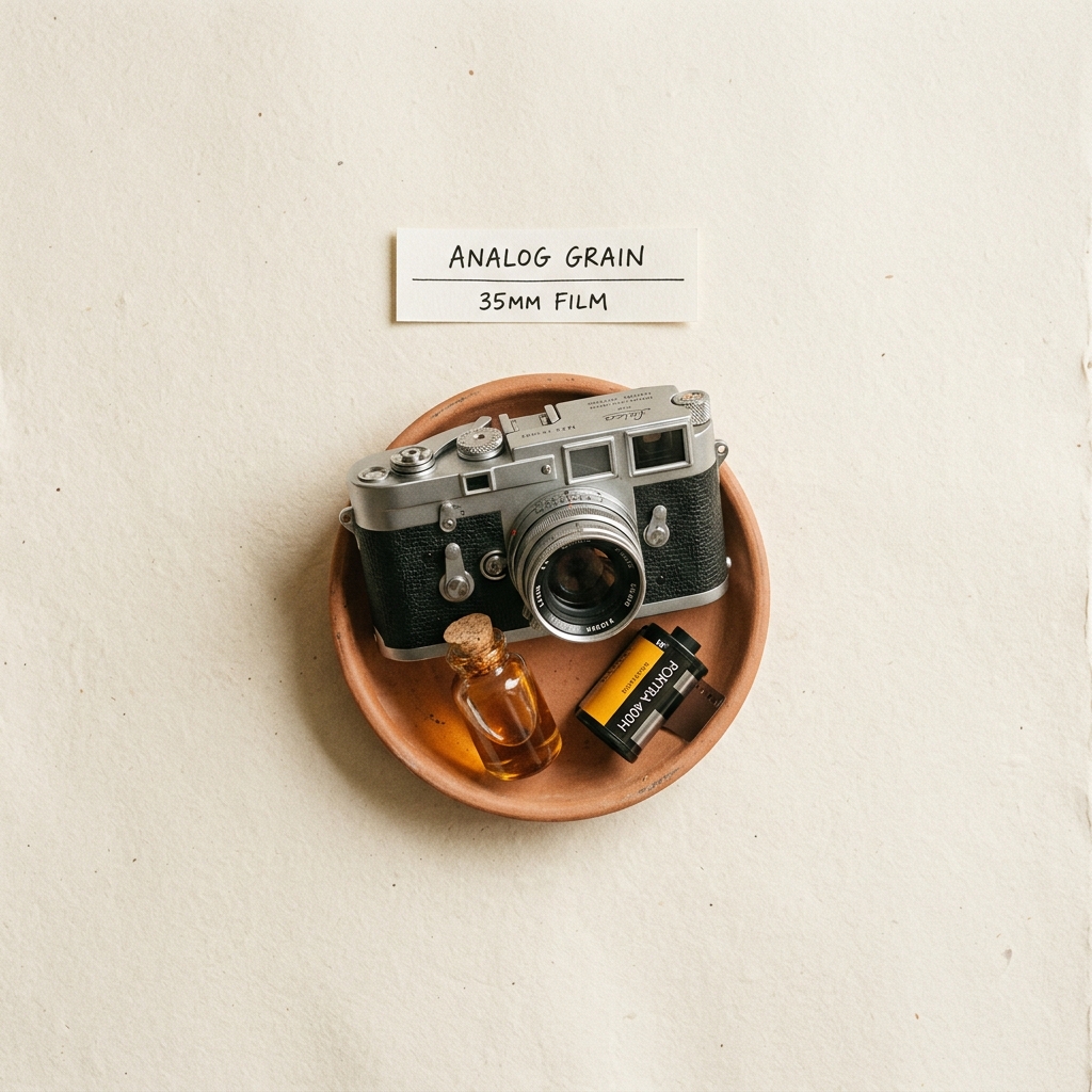 Analog grain product photography LoRA