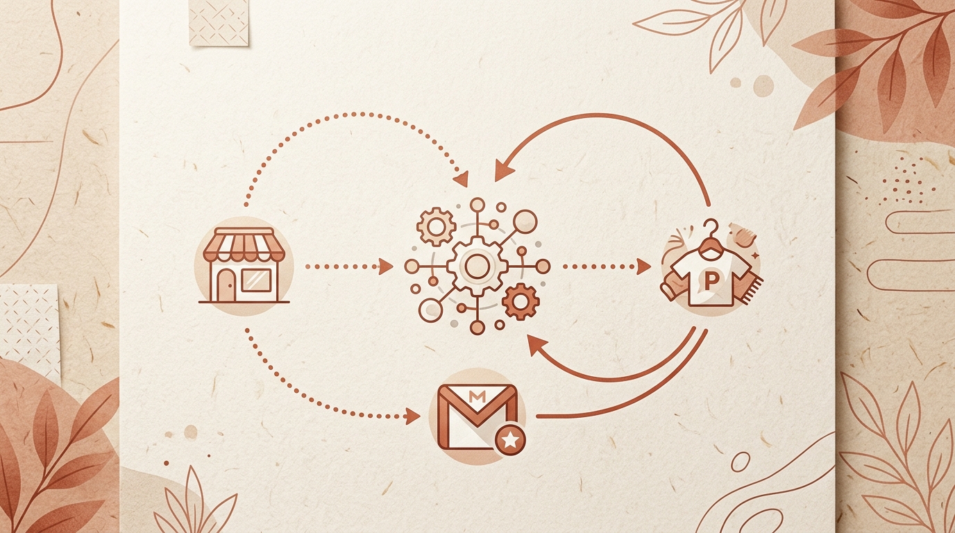 Shopify to Printful Gmail automation