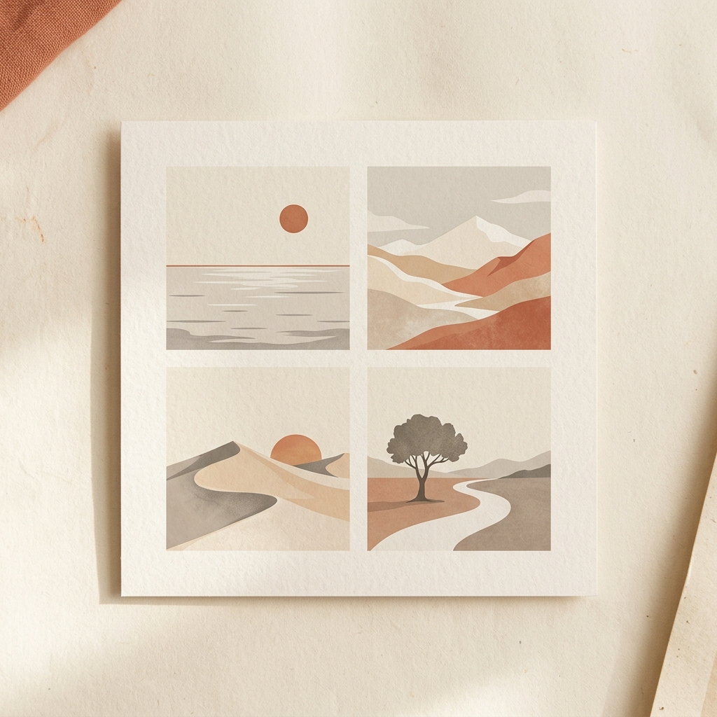 Minimalist Landscapes Wallpaper Pack