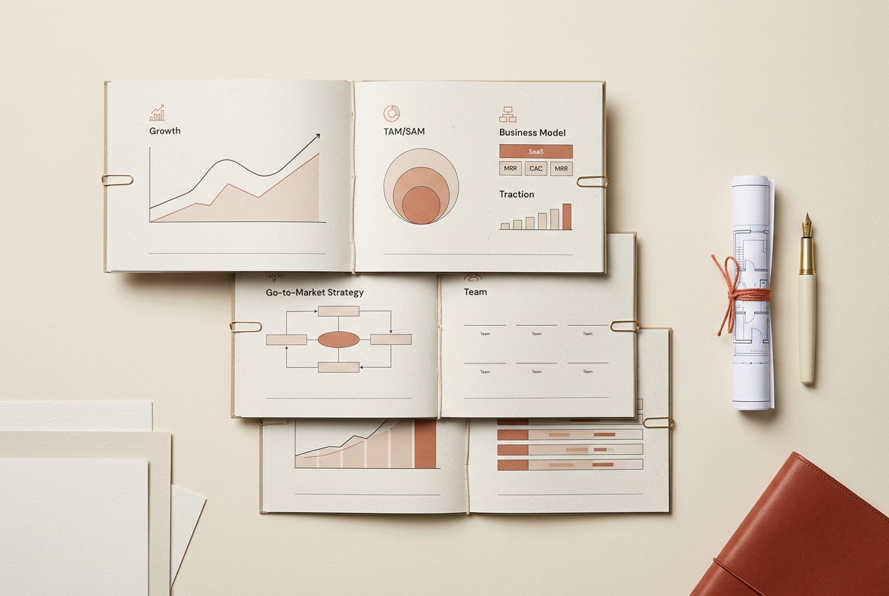 Investor-ready SaaS pitch deck template