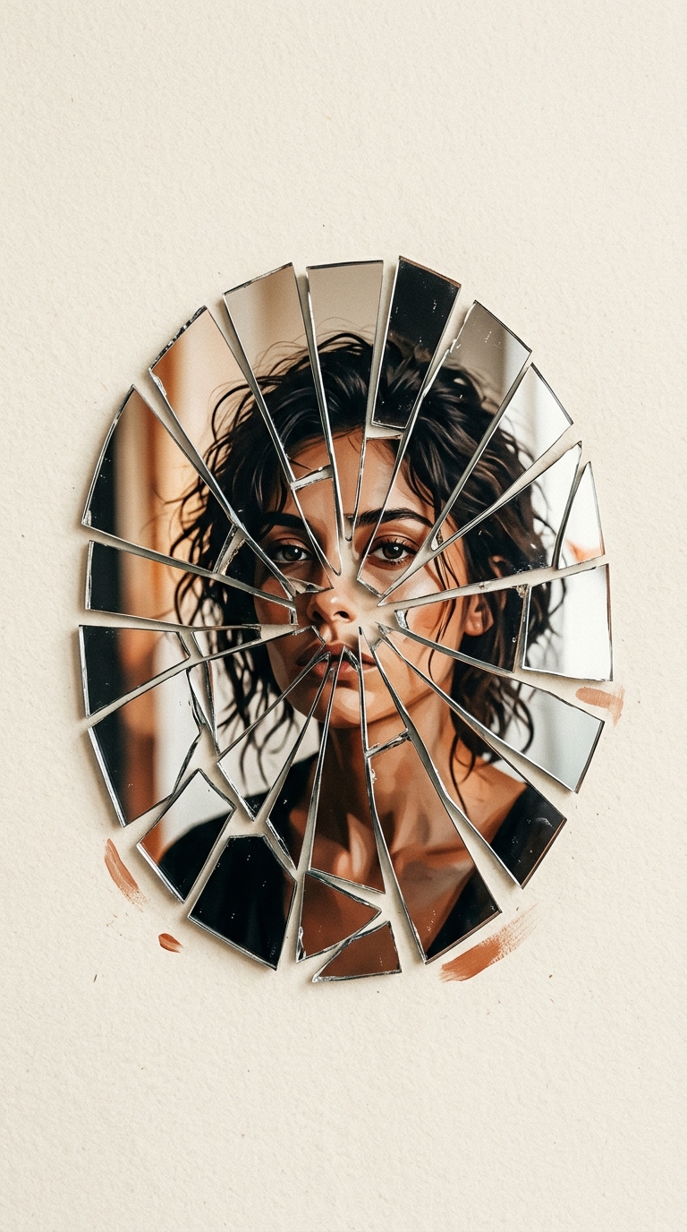 Fragmented Mirror Reflection Digital Zine