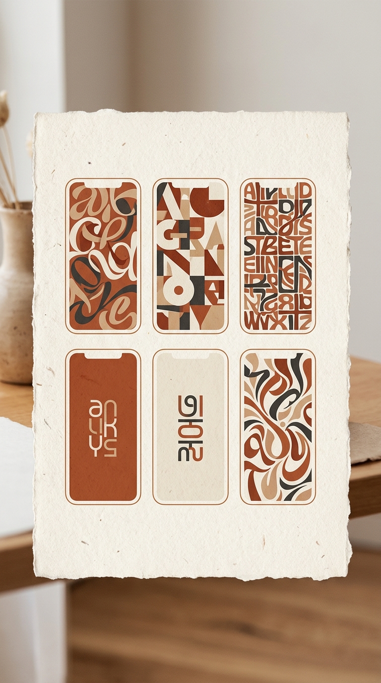 Typographic Abstracts Phone Wallpaper Pack · Unisex Tee