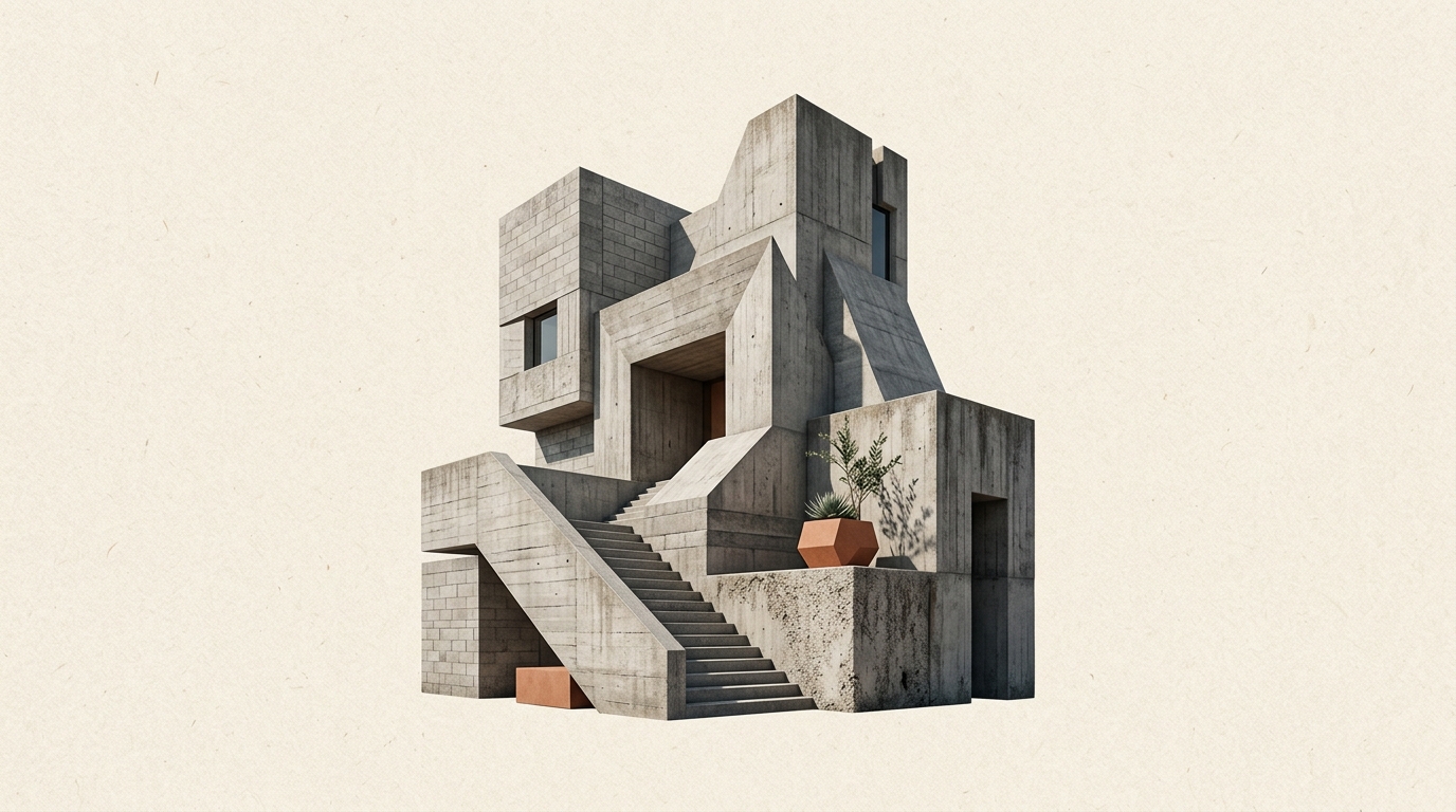 Brutalist Architecture LoRA Style Pack