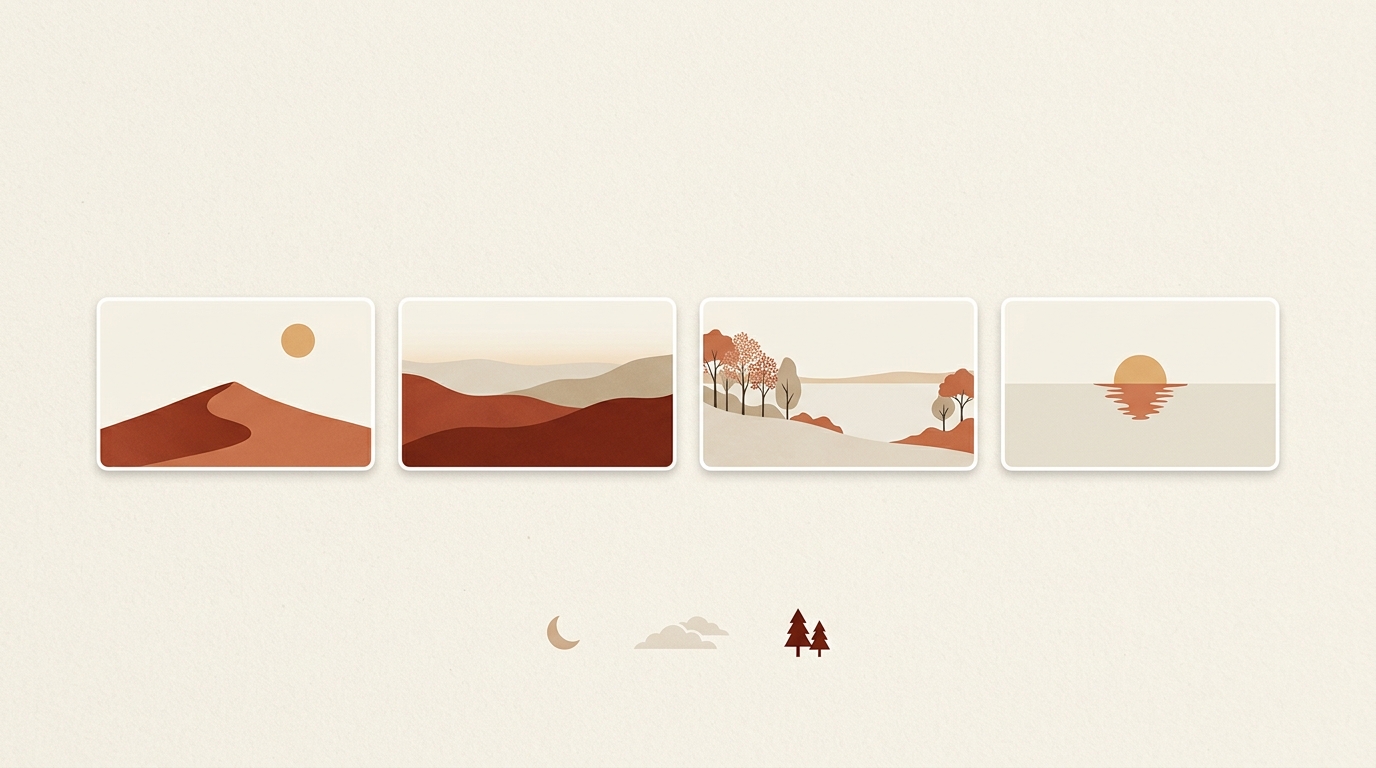 Minimalist Landscapes Wallpaper Pack