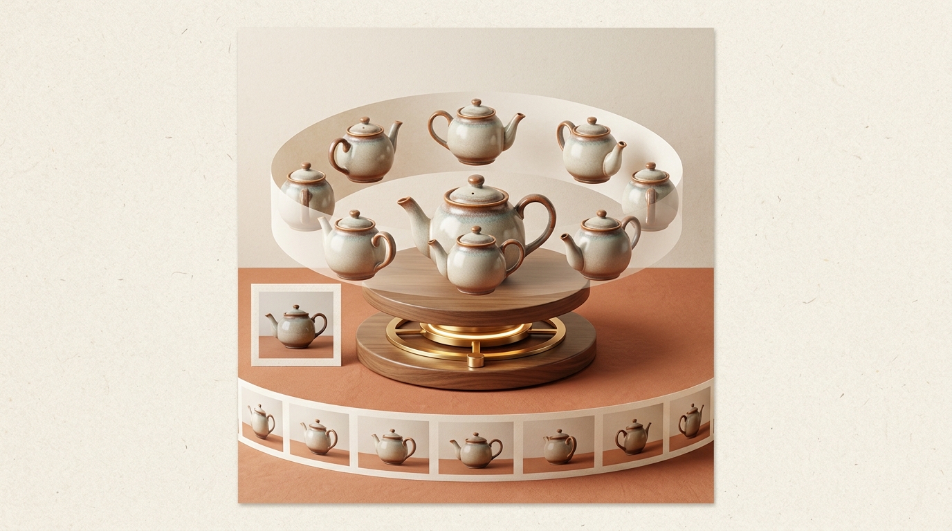 3D turntable workflow from single image